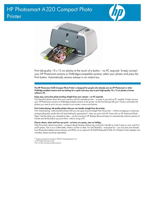 hp photosmart a320 ink cartridges pdf manual